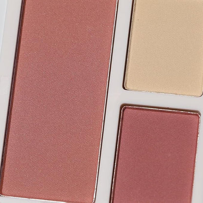 Half Caked Duality I Eye and Cheek Palette - 6 Buttery Soft Neutral Mattes and Shimmer Eyeshadows and 1 Primer-Infused Pressed Powder Blush, 8.2g