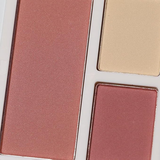 Half Caked Duality I Eye and Cheek Palette - 6 Buttery Soft Neutral Mattes and Shimmer Eyeshadows and 1 Primer-Infused Pressed Powder Blush, 8.2g