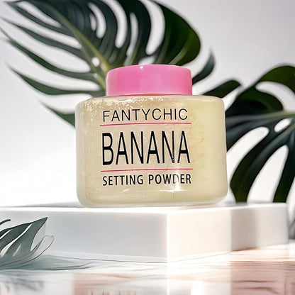 Soft Focus HD Loose Powder ，Lightweight, Long-Lasting Makeup for a Flawless Look ，Face Powder Makeup & Setting Powder，Banana Setting Power (Light, 1.48OZ)