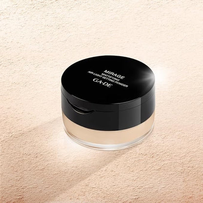 GA-DE Mirage Matifying Air-Light Setting Powder - Effortless Skin Blending, Shine-Free Lasting Makeup - Weightless Texture and Paraben-Free - 0.7 oz