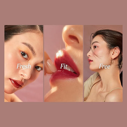 HINCE Mood Enhancer Water Liquid Glow - Non-Sticky & Waterproof Lip Stain for Women - Long Wearing Lip Gloss for Natural and Glass Glow - Moisturizing Liquid Makeup, 0.16 fl.oz. (RARE MOMENT)