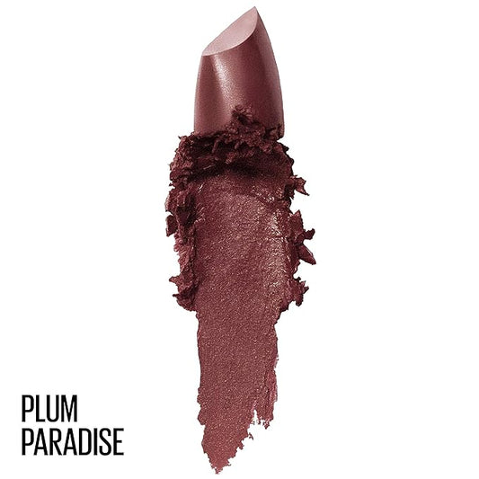 Maybelline Color Sensational Lipstick, Lip Makeup, Cream Finish, Hydrating Lipstick, Plum Paradise, Wine Plum ,1 Count