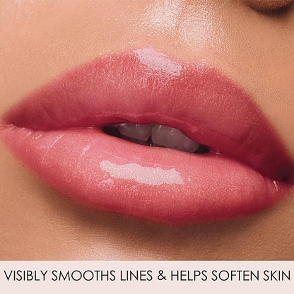 LONDONTOWN Pixie, Milky Pink, Plush Shine Lip Gloss Tube, Deep Hydrating High Shine Sheer Tint Non-Sticky Conditioning Balm