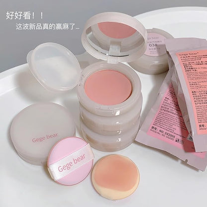 Powder Blush, Lightweight, Smooth, Natural Powder Blush with Long-Lasting All-Day Face Enhancing Makeup Color, Blends Easily，1 Count (1, 03 Ginger Cat Orange, Medium)