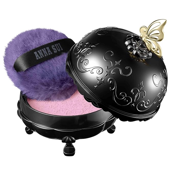 ANNA SUI Loose Face Powder - Refill Only - Blurring effect and Brightening, Covering of Large Pores - Flowless Soft Focus Finish - 300 - Pink - 0.59 oz.