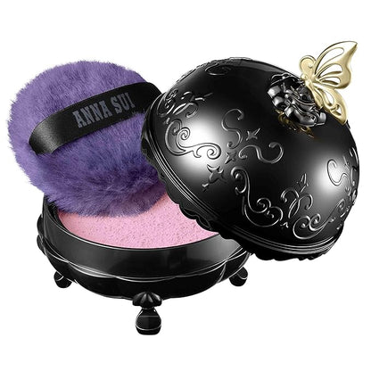 ANNA SUI Loose Face Powder - Refill Only - Blurring effect and Brightening, Covering of Large Pores - Flowless Soft Focus Finish - 300 - Pink - 0.59 oz.
