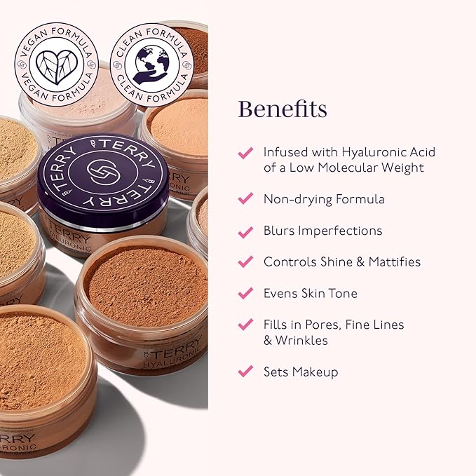 By Terry Hyaluronic Tinted Hydra-Powder Tinted Face Setting Powder, 500 Medium Dark