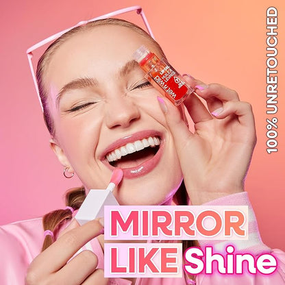 wet n wild Lip Oil - Lightweight, Non-Sticky, Hydrating & Nourishing Formula with 7 Conditioning Oils, Vegan & Cruelty-Free - Orange Blossom