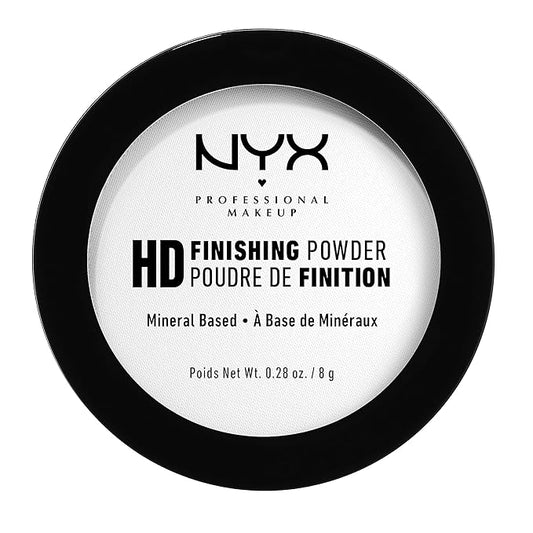 NYX PROFESSIONAL MAKEUP HD Finishing Powder, Pressed Setting Powder - Translucent