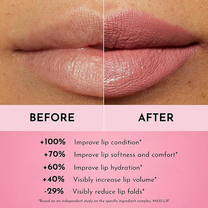 Forget the Filler Lip-Plumping Line-Smoothing Satin Cream Lipstick, Femme, Pink, 0.1 Ounce