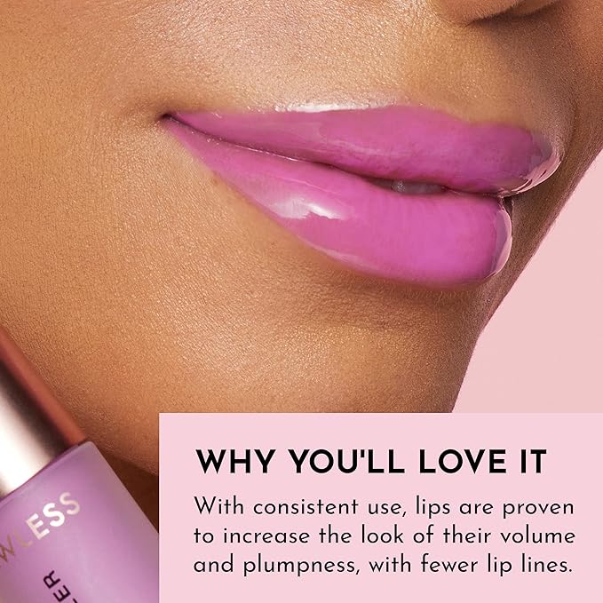 Women's Forget The Filler Lip Plumper Line Gloss, Violet Bloom, Purple, 0.11 Fl Oz (Pack of 1)