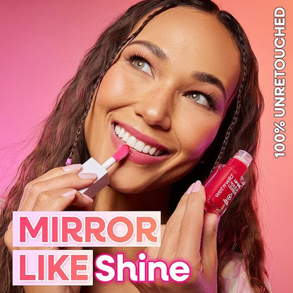 wet n wild Lip Oil - Lightweight, Non-Sticky, Hydrating & Nourishing Formula with 7 Conditioning Oils, Vegan & Cruelty-Free - Dress Code