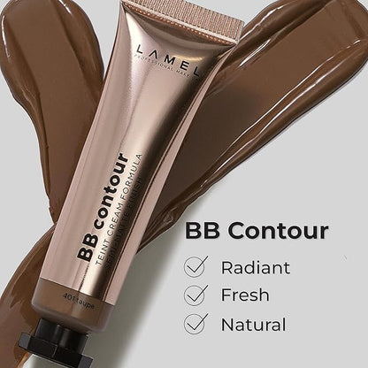 Advanced BB Contour Cream - Creamy Texture, Blendable, Long-Lasting&Nourtishing, Multi-Purpose Beauty Balm for Flawless Skin Definition - All Skin Types - 10ml/0,33fl.oz