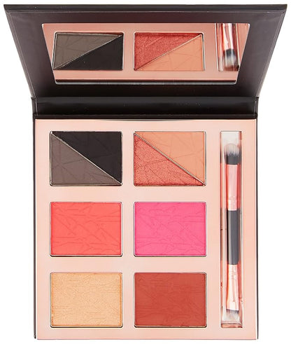 Luxe Light & Loaded Palette – Multi-Use Vegan Makeup Palette with Highly Pigmented Eyeshadows, Blush, Highlighter & Contour | Cruelty-Free, Paraben-Free, Travel-Friendly