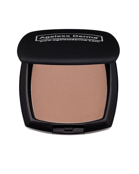 Pressed Mineral Makeup Foundation Cocoa with Vitamin A, E and Green Tea. This Mineral Cosmetic Made in USA with No Paraben