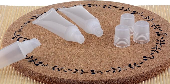 8ml Mini Clear Empty Lip Gloss Balm Container Soft Tubes Makeup Box (10 Pcs)
