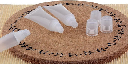 8ml Mini Clear Empty Lip Gloss Balm Container Soft Tubes Makeup Box (10 Pcs)