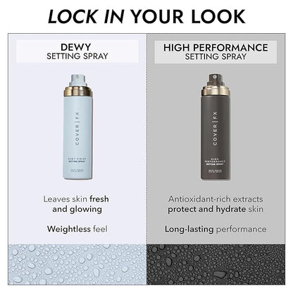 COVER FX Dewy Finish Setting Spray - Makeup Finishing Spray - Shea Butter & Aloe - 4 Fl Oz