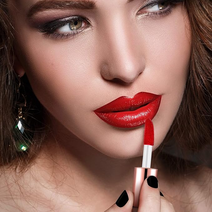 Patelai 100 Pieces 1.2 ml Clear Mini Lip Gloss Tube Refillable Empty Lip Balm Gloss Containers for Women Girls DIY Makeup, Gold, Rose Gold, Black, Silver