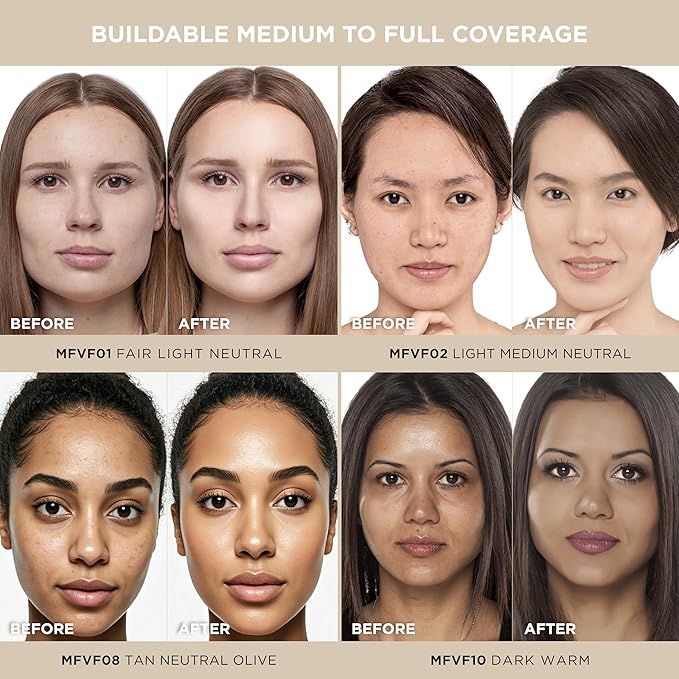 Absolute New York MFVF05 Medium Tan Cool Velvet Focus Powder Foundation | Talc-Free, 12H Long-Lasting, Lightweight