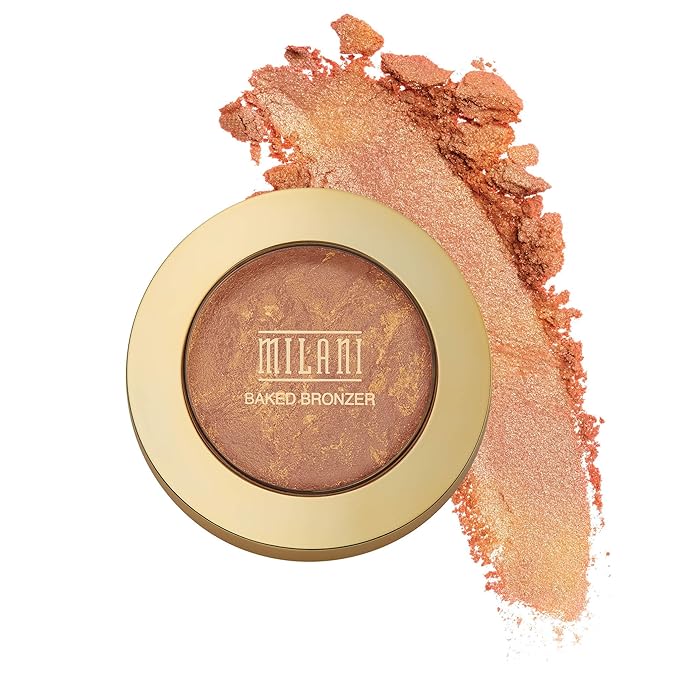 Milani Baked Blush and Bronzer Duo- Luminoso Blush and Glow Bronzer Combo