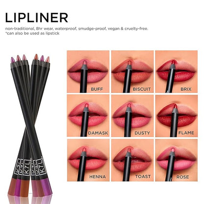 K7L Light Pink Lip Crayon (Vegan) - Waterproof and Smudge-Proof Rose