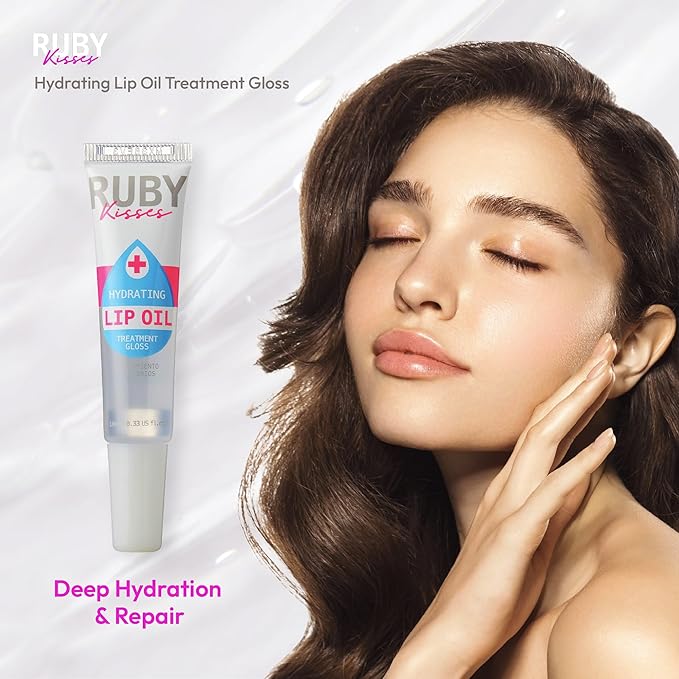 Ruby Kisses Hydrating Lip Oil Clear RLO01 (1 PACK)
