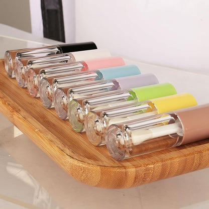 COSIDEA 50pcs Empty Round Silver 6ml big doe foot wand lip gloss tubes for DIY lipgloss lipgloss tube containers with thick wands