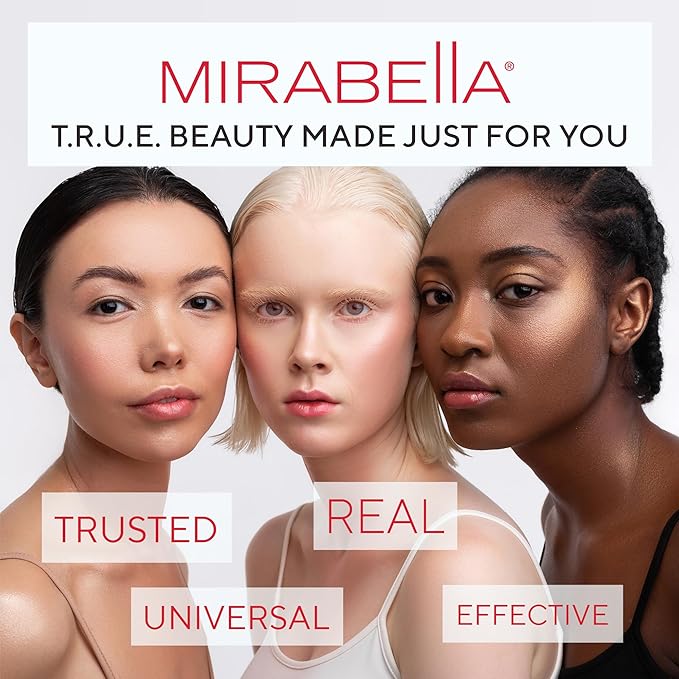 Mirabella Invincible For All HD Liquid Foundation - Anti-Aging Full Coverage Liquid Face Makeup - Moisturizing, Hydrating & Lightweight Foundation for All Skin Types (Porcelain P00)
