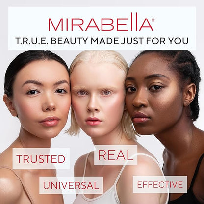 Mirabella Invincible For All HD Liquid Foundation - Anti-Aging Full Coverage Liquid Face Makeup - Moisturizing, Hydrating & Lightweight Foundation for All Skin Types (Dark V, Original Packaging)