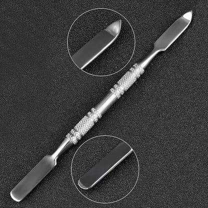 Resin Nail Art Palette Nail Polish Palette with Spatula Nail Pallet for Nail Art Nail Polish Mixing Plate (Blue)