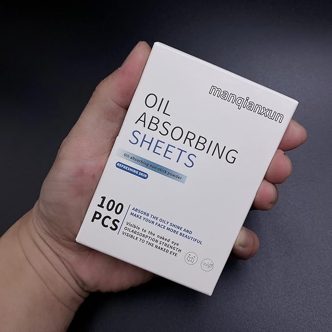 Premium Oil Blotting Paper Sheets, Translucent, Soft Face Blotting Paper Stay Skin Fresh and Smooth, for Facial Skin Care & Make Up(Blue) (1)