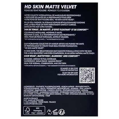 HD Skin Matte Powder Foundation - 1Y18 by Make Up For Ever for Women - 0.38 oz Foundation