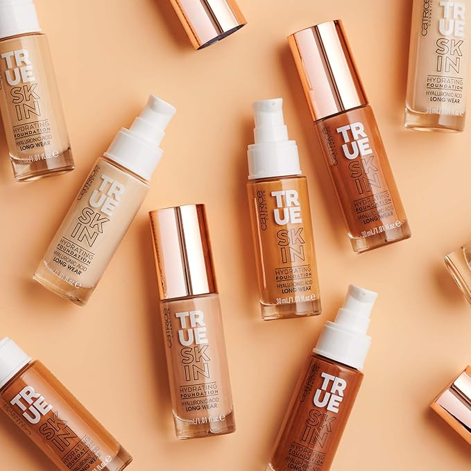Catrice | True Skin Foundation 04 & Prime & Fine Dewy Glow Spray Bundle | Full Coverage Makeup | Vegan & Cruelty Free