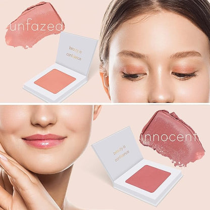 Carlucce Umpteen 3-in-1 Vegan Multi-Use Cream Color Palette - Unfazed - Makeup & Skincare in One, High Pigment Formula for Lips, Cheeks & Eye Base