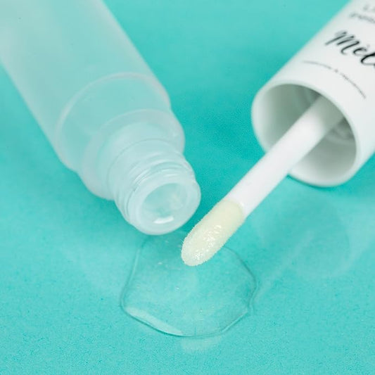 MÈLI Organic Lip Oil with Hyaluronic Acid | Clear Non-Sticky, Natural Lip Gloss, Moisturizing, Revitalizing and Rejuvenating (Fresh Mint)