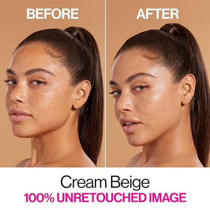 wet n wild Bare Focus Skin Tint, 5% Niacinamide Enriched, Buildable Sheer Lightweight Coverage, Natural Radiant Finish, Hyaluronic & Vitamin Hydration Boost, Cruelty-Free & Vegan - Cream Beige