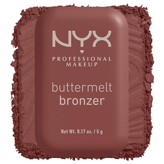NYX PROFESSIONAL MAKEUP Matte Buttermelt Bronzer, Longwear Face Makeup with Up to 12 Hours of Wear, Vegan Formula - Butta Dayz (Deep Rich Warm Red)
