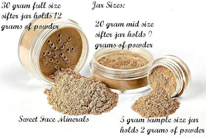 Pink Bisque Foundation (30g Full Size Sifter Jar) Matte Mineral Makeup Loose Powder Bare Face Full Coverage Long Lasting All Natural Noncomedogenic for All Skin Types Airbrushed Finish SPF 30