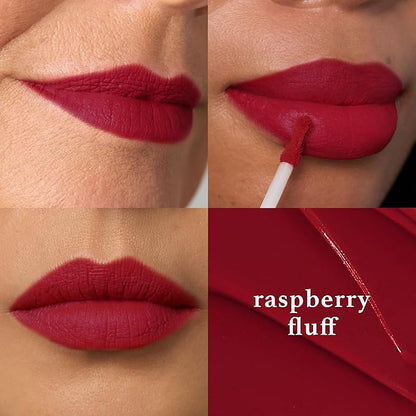 Julep With a Trace Retractable Creamy Long-Lasting Lip Liner, Black Cherry & It's Whipped Matte Lip Mousse, Raspberry Fluff