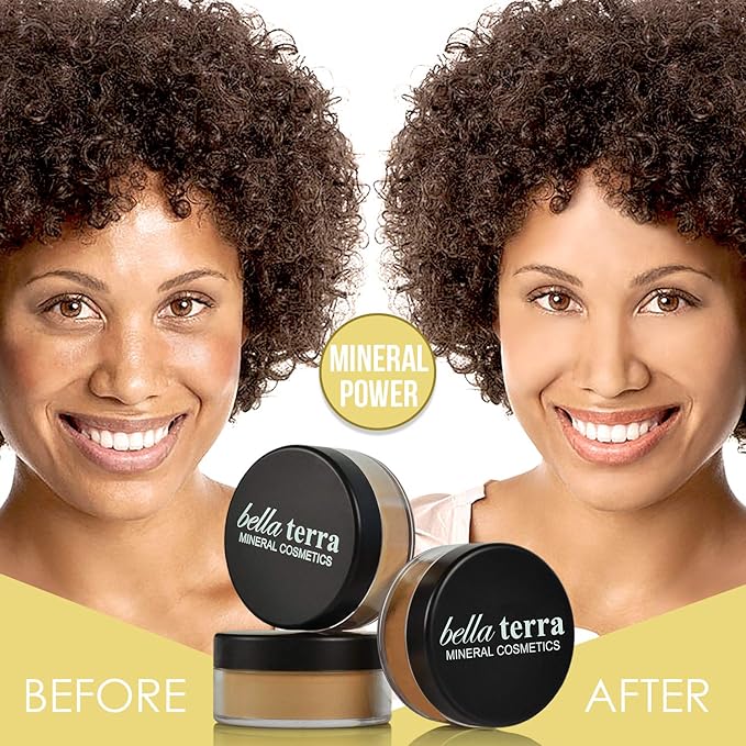 Bellaterra Cosmetics Mineral Powder Foundation, Matte, Maple, 9 Grams