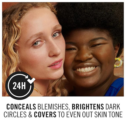 Rimmel London, Multi-Tasker Concealer, 090 Toffee, Crease-Proof, Transfer-Proof, Waterproof, Up To 24-Hour Wear, Vegan Formula, 0.33oz