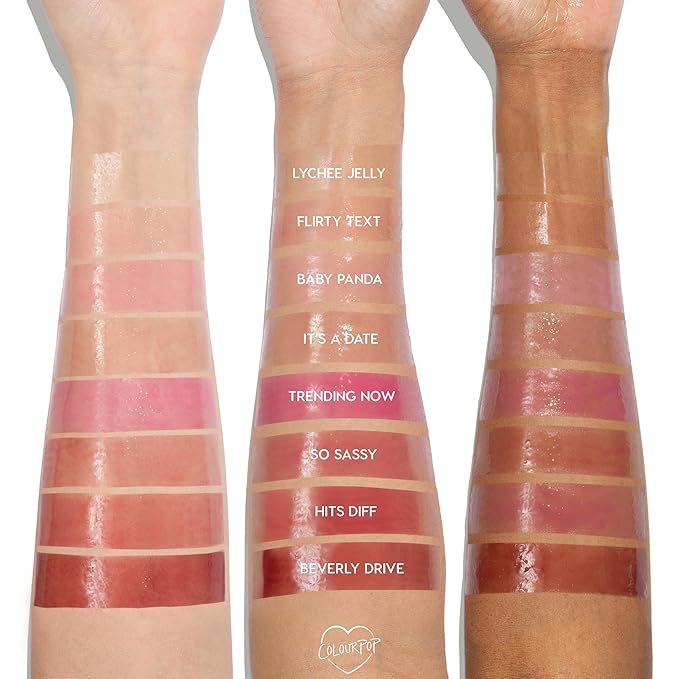 Colourpop So Juicy Plumping Glossy Lip Oil - Hydrating & Plumping Lip Oil with a Sheer Wash of Non-Sticky Color - Infused with Peptides, Ceramides & Ginger - Its a Date (0.29)