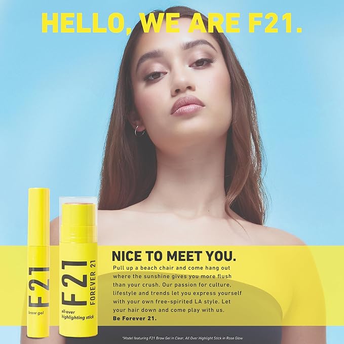 Forever 21 - F21 - Beauty Lip Gloss Set, Pack of 3 Tubes, Clear and Tinted Shades, Hydrating, Plumping, Non-Sticky Formula for Glossy Shine, Rose Gold/Posy/Copper