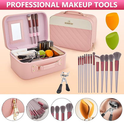 Makeup Kit for Women Full Kit, Make Up Gift Set, Makeup Bundle Includes Foundation Eyeshadow Palette BB Cream Concealer Blush Lipstick Eyeliner Mascara Cosmetic Brush Set