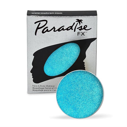 Mehron Makeup Paradise FX Makeup Refill Size | Stage & Screen Performance, Face & Body Painting, Beauty, Cosplay, Halloween | Water Activated Face Paint, Body Paint (7 ml) (Metallic Light Blue)