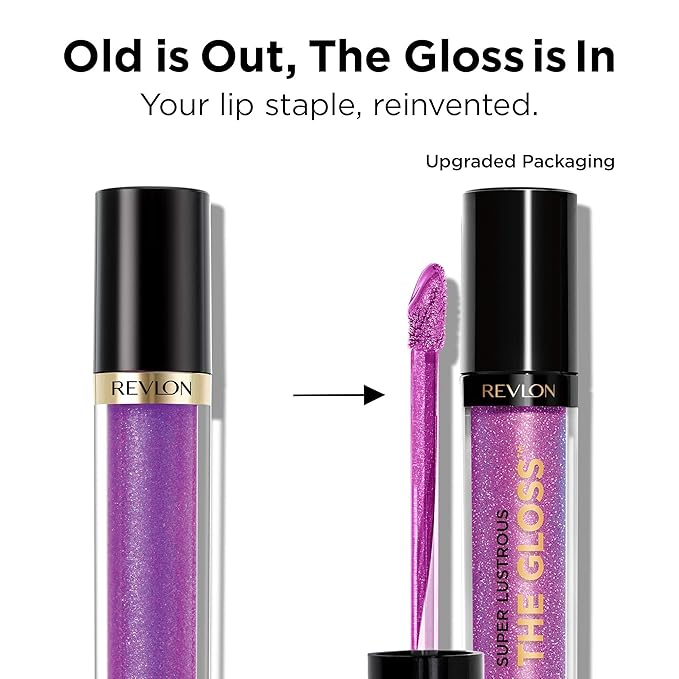 Revlon Super Lustrous Lip Gloss, Non-Sticky, Hydrating, High Shine Finish, Rosy Future, 0.13 oz