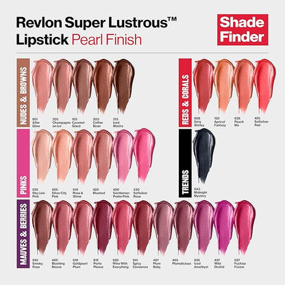 Revlon Super Lustrous Lipstick, Creamy Formula For Soft, Fuller-Looking Lips, Moisturized Feel, 467 Plum Baby, 0.15 oz