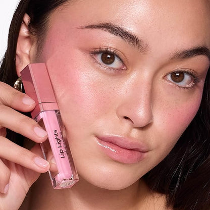 MCoBeauty LipLights Shine Gloss, Berry Pink, High Shine and Color for Irresistible Lips, Vegan, Cruelty Free Cosmetics