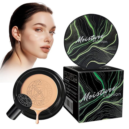 Honey And Pine Makeup, Air Cushion CC Cream, Honey and Pine Moisture Concealer Foundation, Honey And Pine Moisture Cushion, Lightweight and long-lasting (Brunet Brown)
